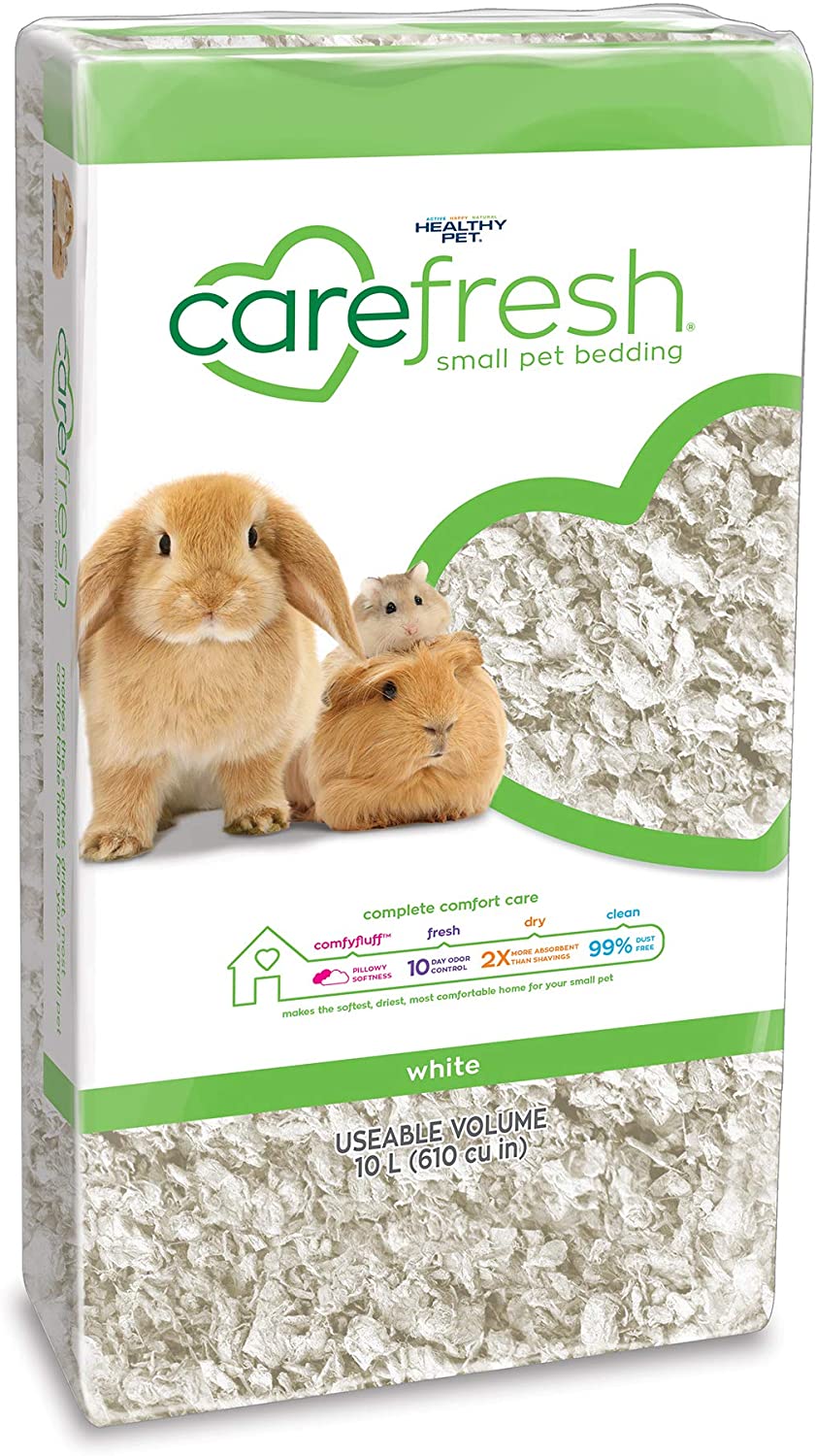 Carefresh Small Pet Bedding - White 10ltr