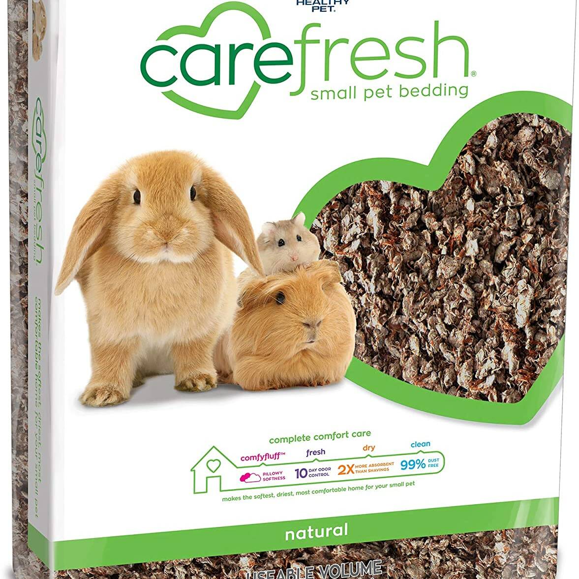 Carefresh Small Pet Bedding - Natural 60ltr