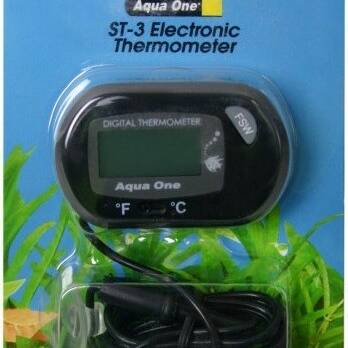 Aqua One Thermometer Lcd Electronic Outside Tank St-3