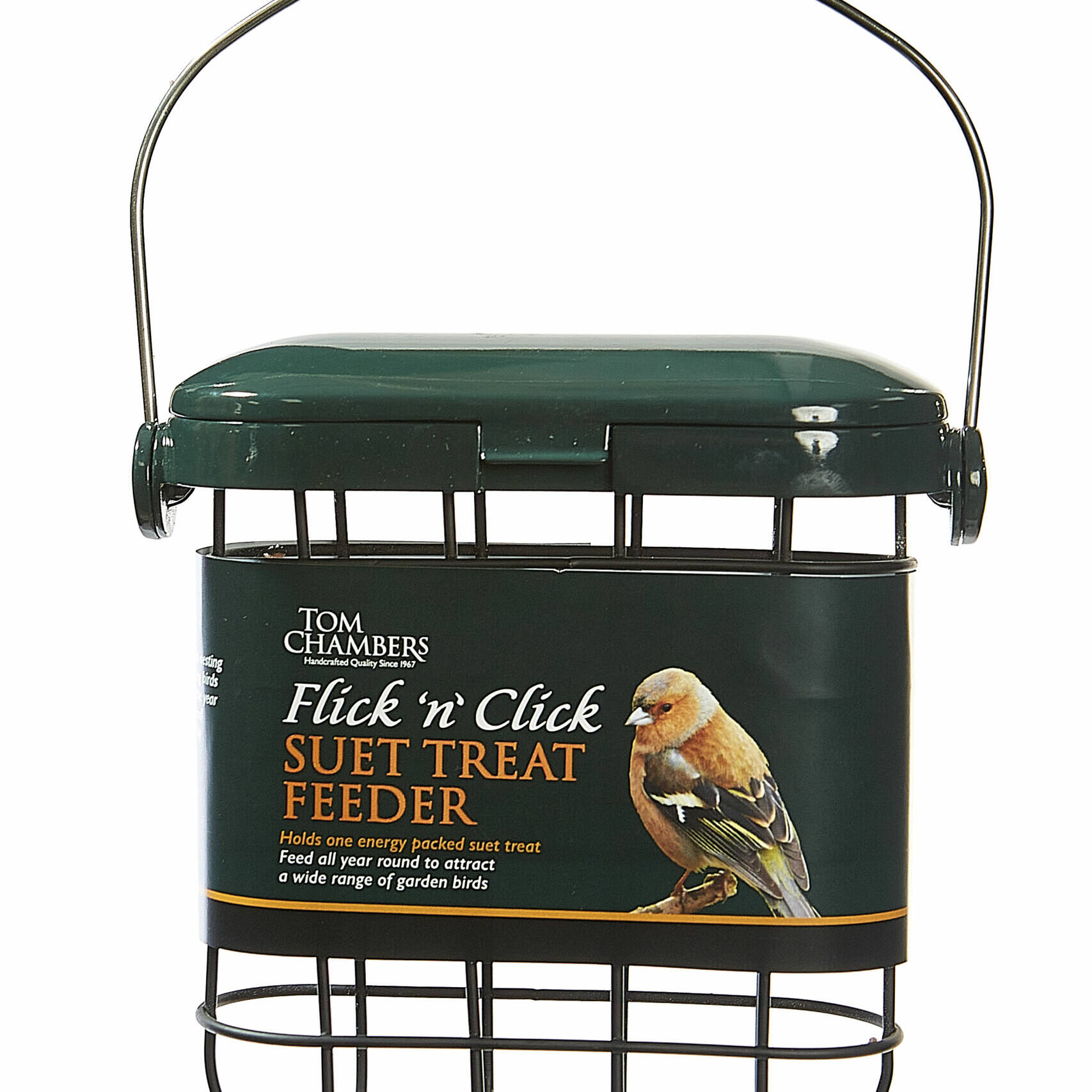 Tom chambers Flick 'n' Click Suet Feeder