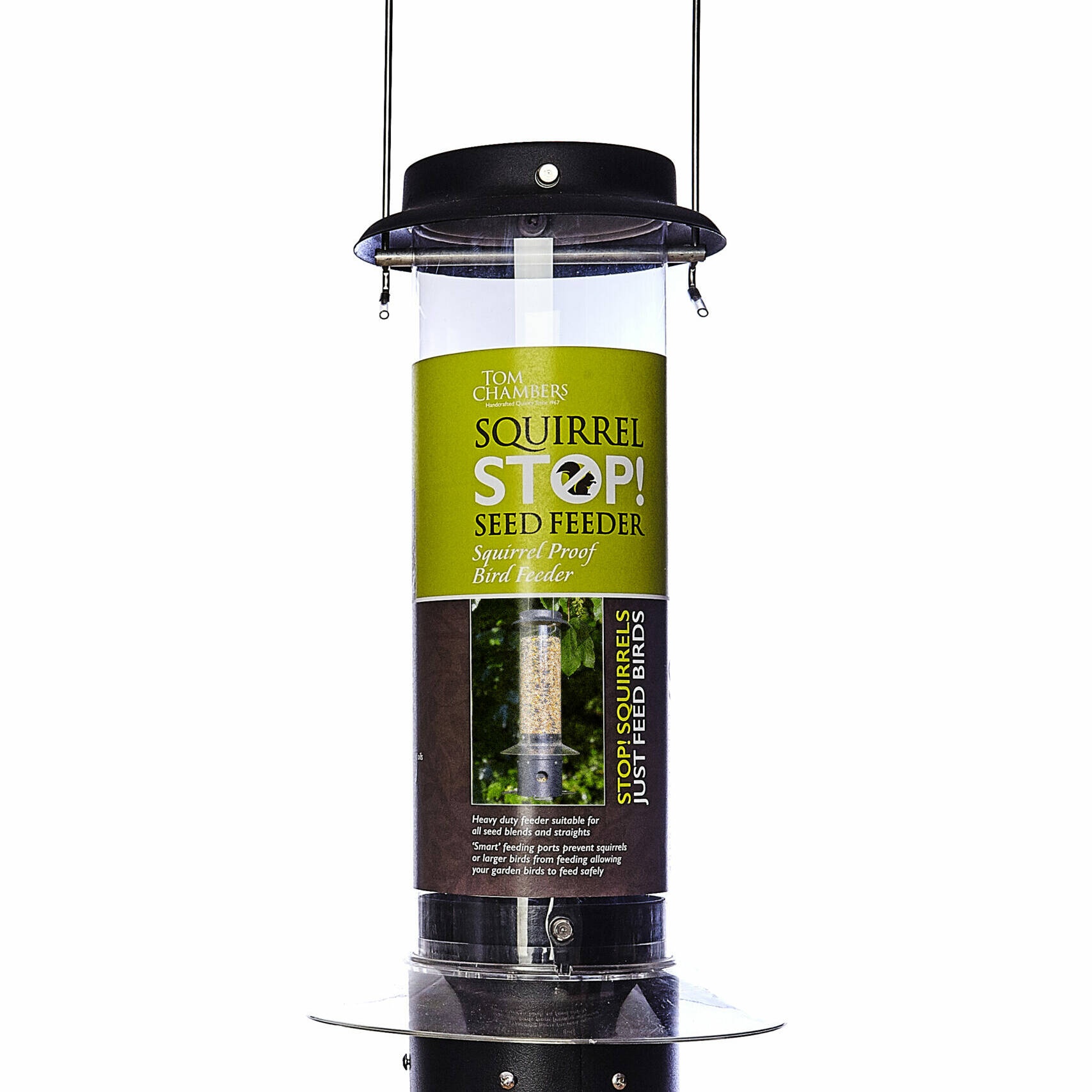Tom chambers Squirrel Stop Seed Feeder
