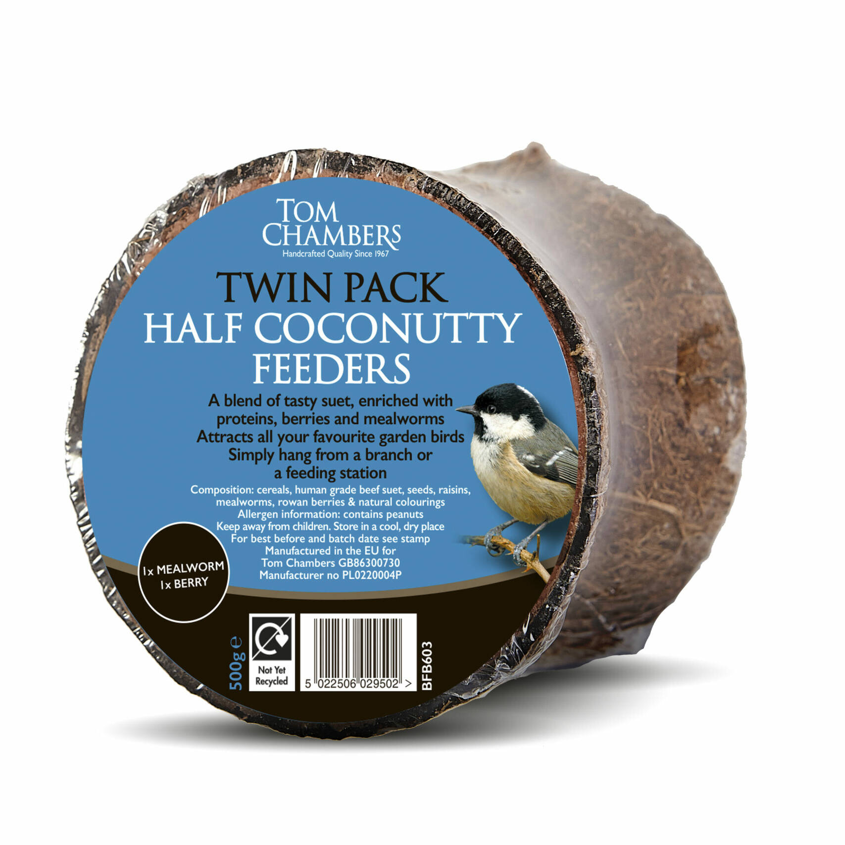 Tom chambers Coconut- twin pack of half coconut