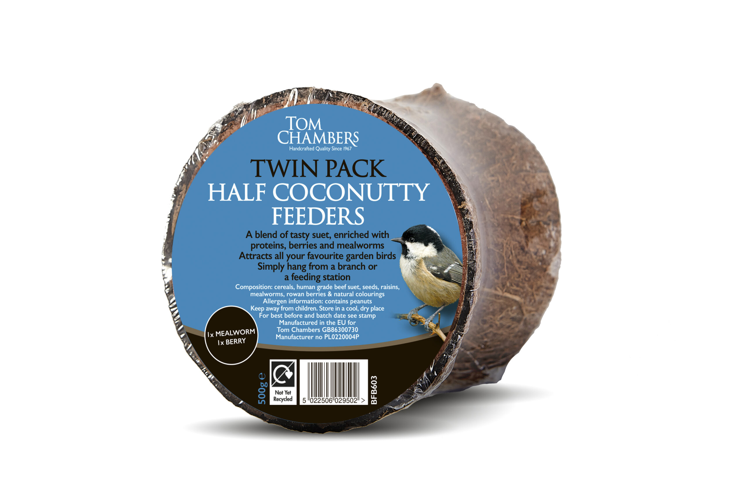 Tom chambers Coconut- twin pack of half coconut
