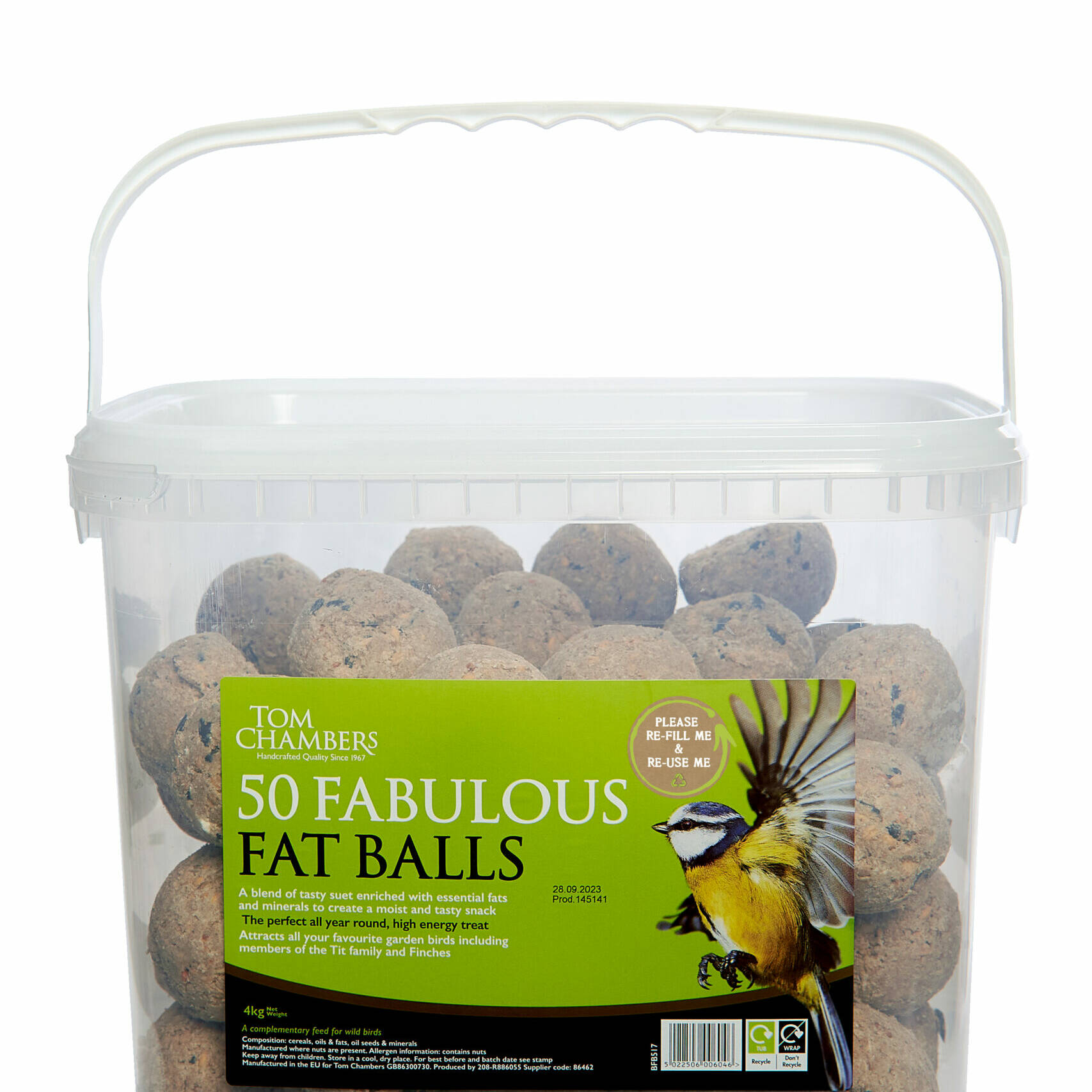 Tom chambers Fat Balls - 50 Tub - No Net