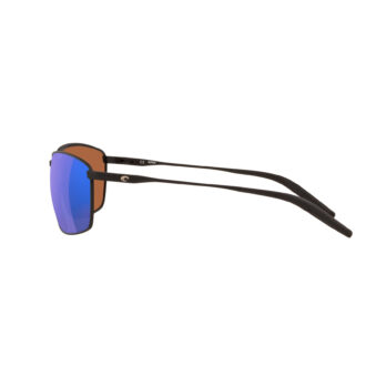 Costa Sunglasses, Turret, Matte Black,  Green Mirror 580P