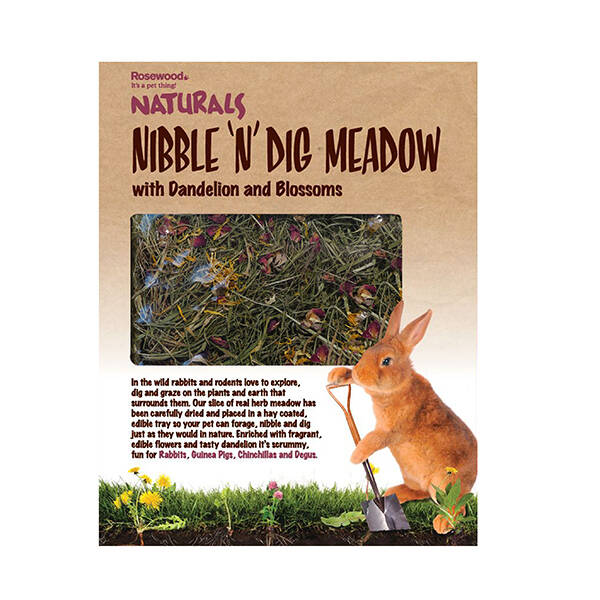 Edible Gnaws & Toys Nibble 'n' Dig Meadow 