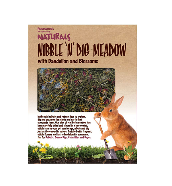 Edible Gnaws & Toys Nibble 'n' Dig Meadow 