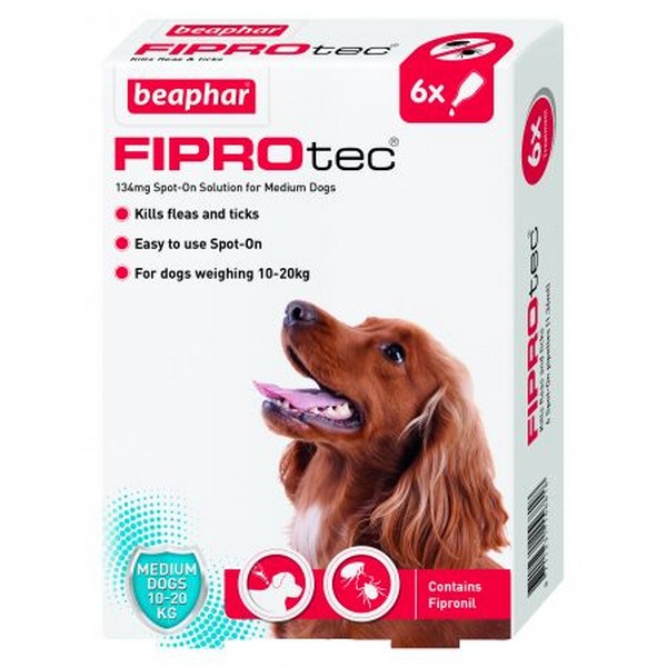 Fiprotec Spot On Med Dog 134Mg X 6