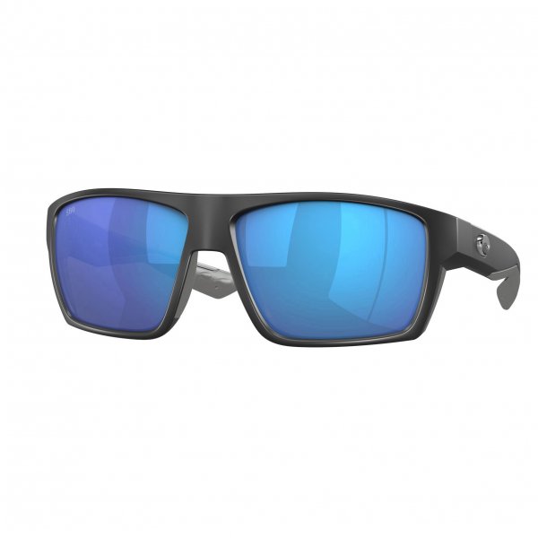 Costa Bloke Sunglasses, Matte Black Blue Mirror 580G