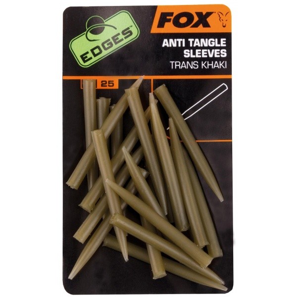 Fox Edges Anti Tangle Sleeves X 25 Khaki