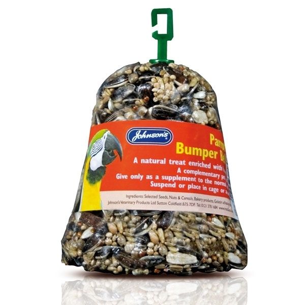 Johnsons Parrot Bumper Bell With Seeds And Honey 150g