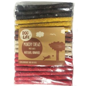 Dog Life 5" x 9/10mm Munchy Rolls Assorted 9-10g (Pack of 100)
