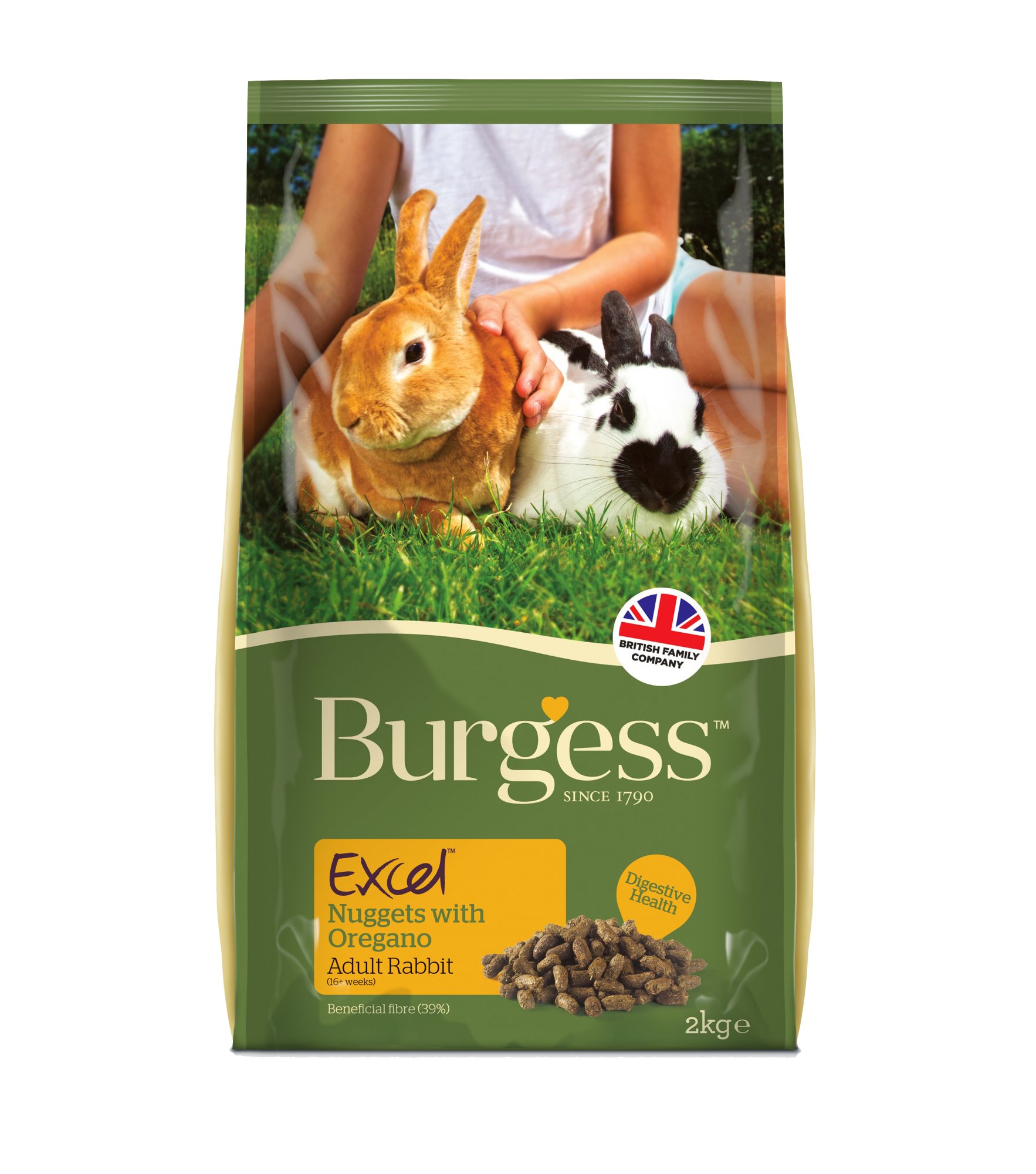 Burgess Excel Adult Rabbit Nuggets With Oregano - 2 kg