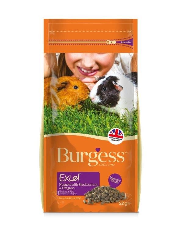 Burgess Excel Adult Guinea Pig Nuggets With Blackcurrant & Oregano - 2 kg