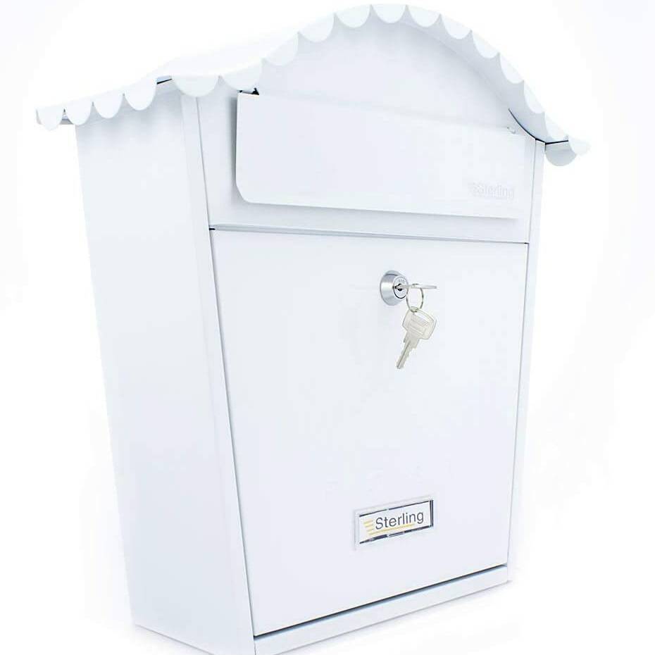 Burg Wachter Ster Classic Postbox Wht    Mb01 