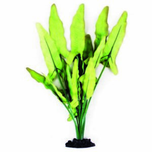 Aqua One Silk Plant 40cm Green/White Sword