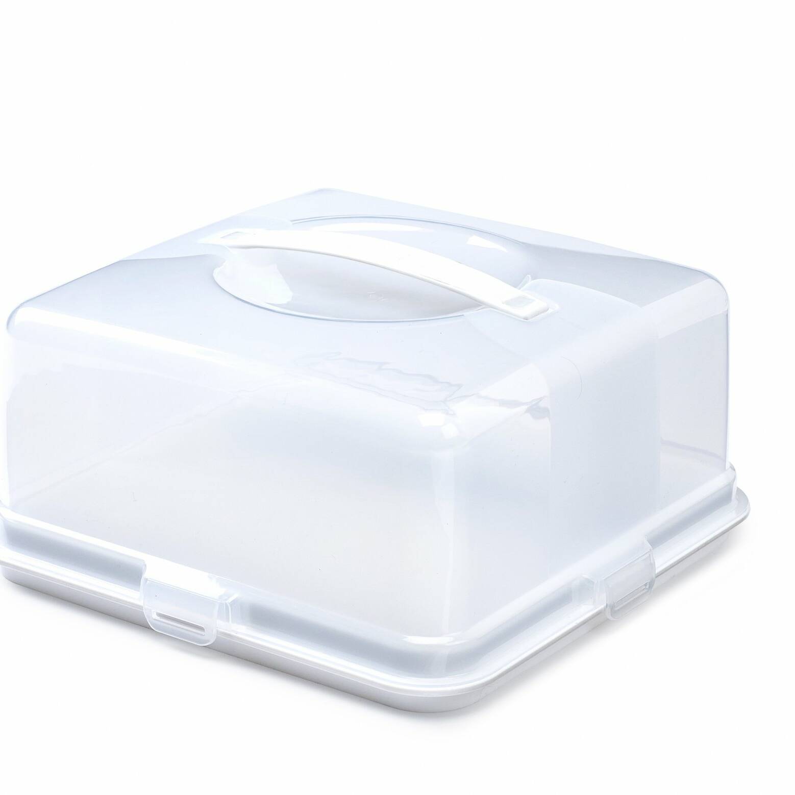 Whitefurze Square Cake Storer Box And Lid