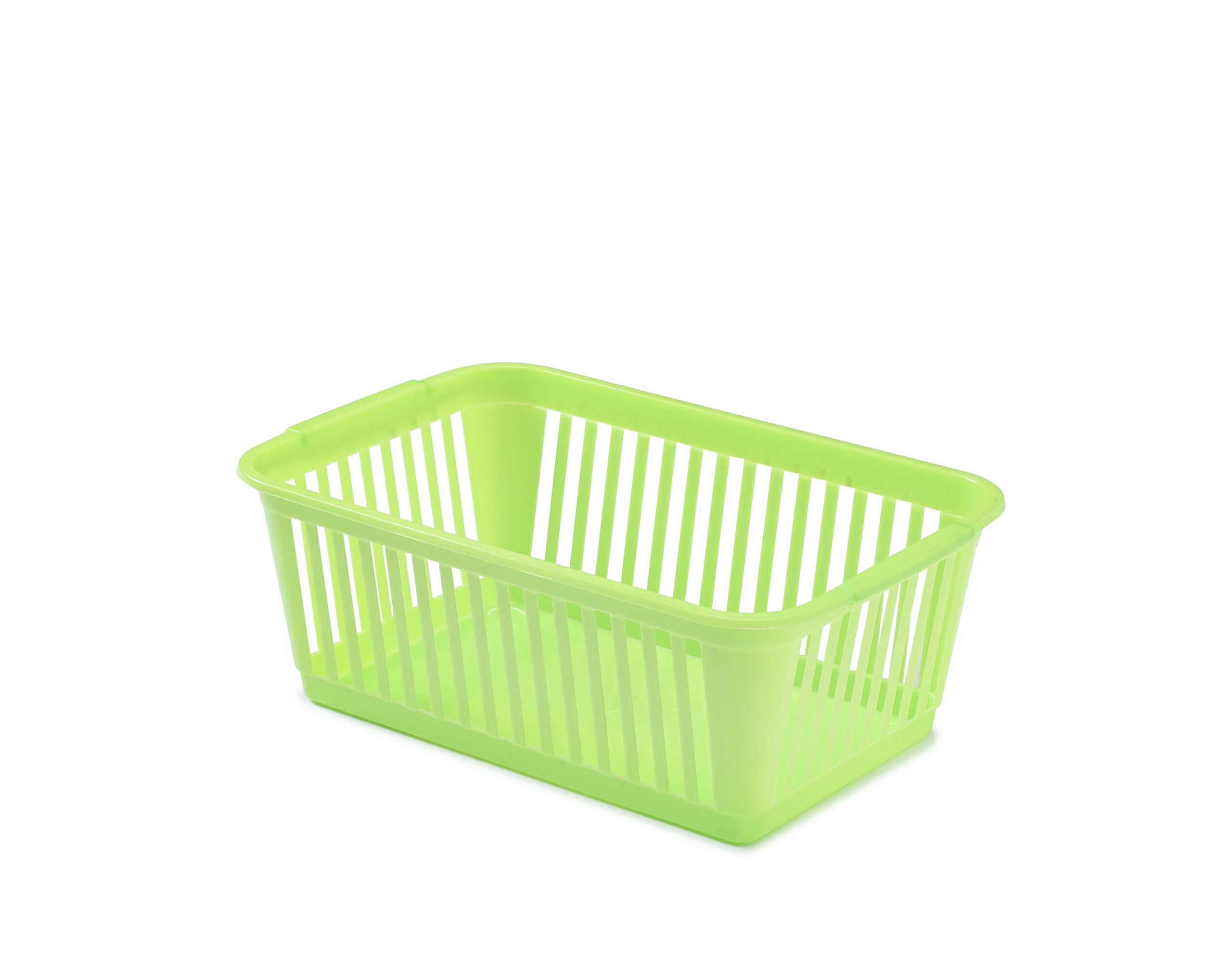 White Furze 30cm Handy Basket Lime Green