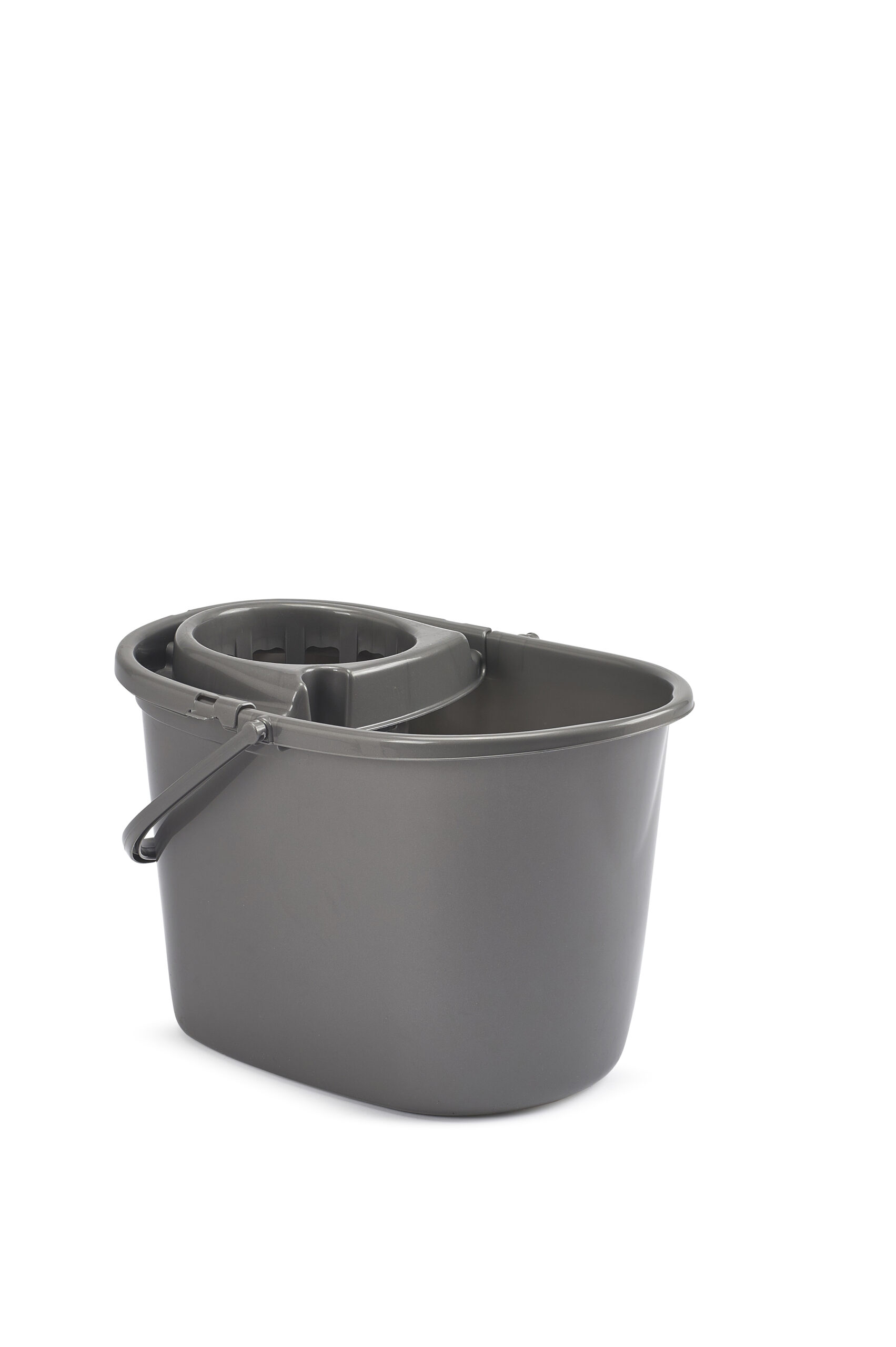Whitefurze Delux Mop Bucket 15 litre Silver