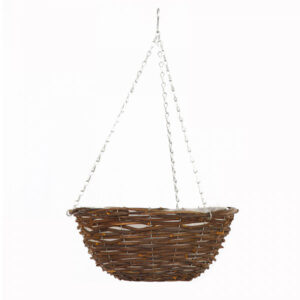 16" Rattan Hanging Basket