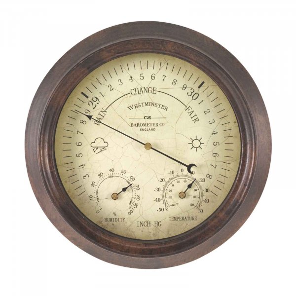 S/G WESTMINSTER BAROMETER & THERMOMETER
