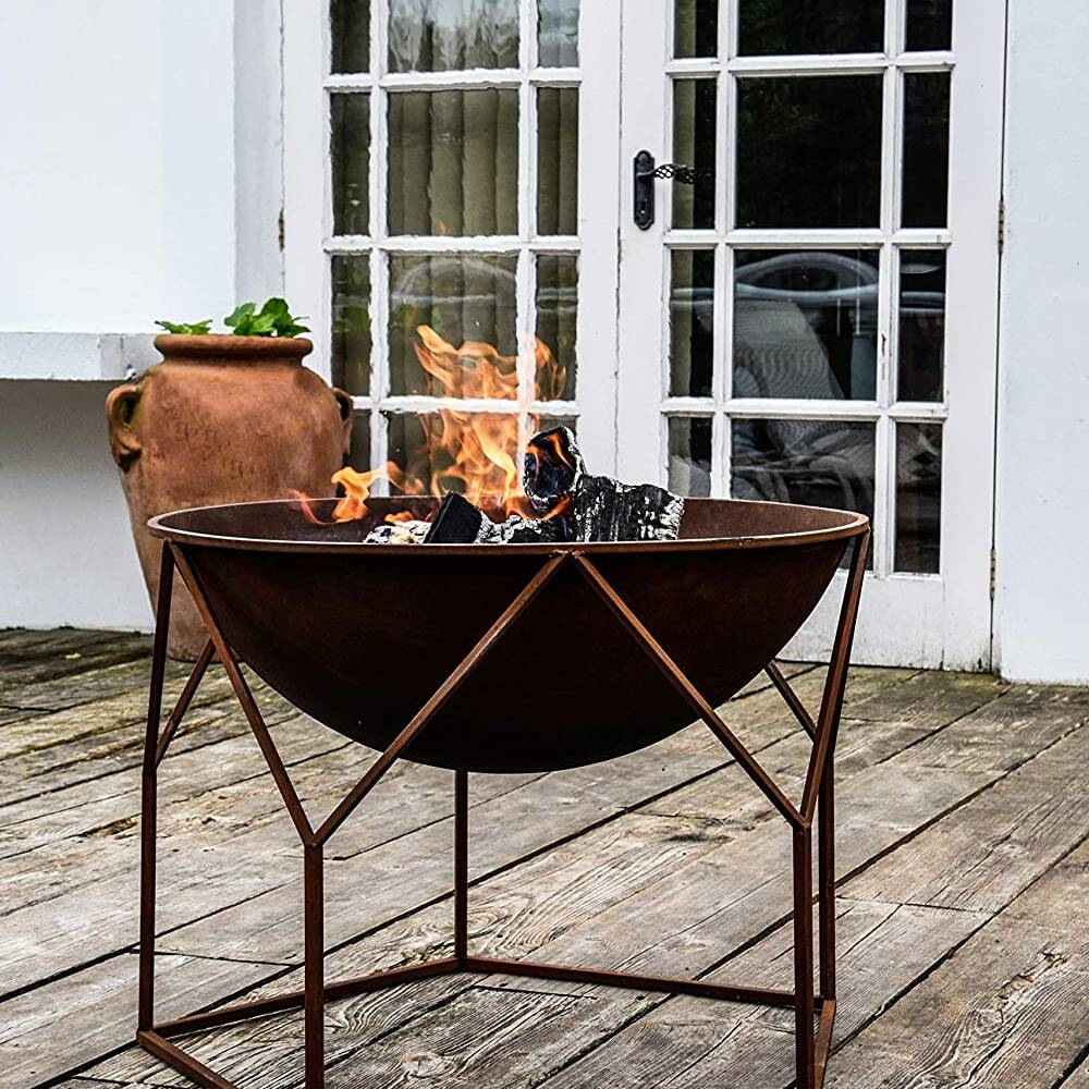 Ivyline Outdoor Buckingham Firebowl Rust H55CmW70Cm