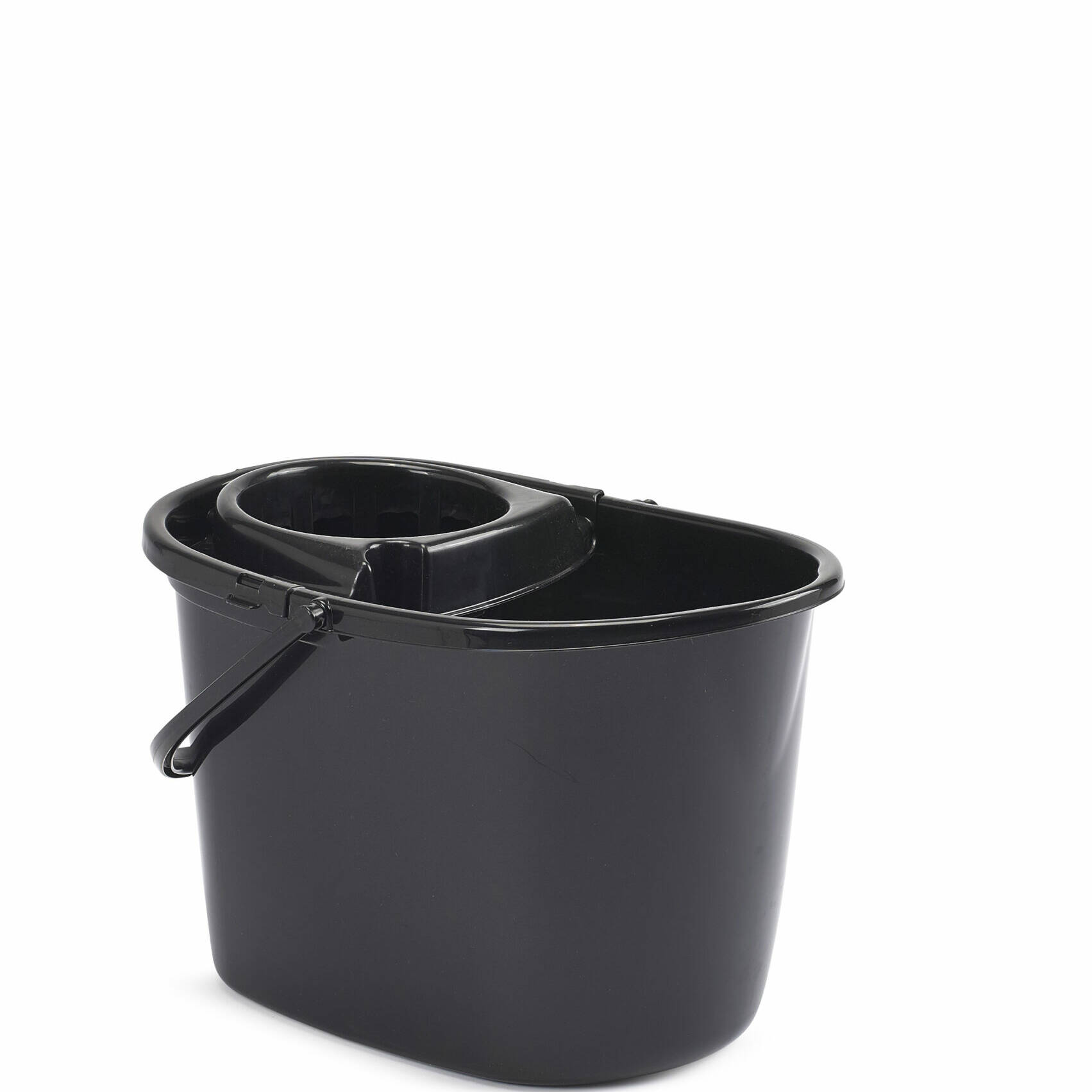 Whitefurze Delux Mop Bucket 15 Litre Black