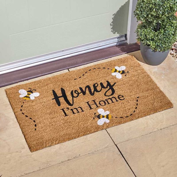 S/G DECOIR MAT 75X45CM - HONEY I'M HOME