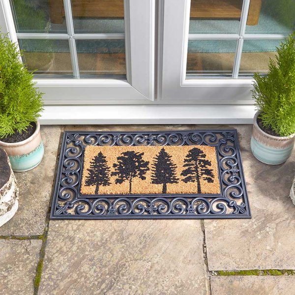 S/G DECOIR INSERT 53X23CM - FIR TREES