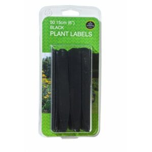 Garland 15cm (6") Black Plant Labels (50)