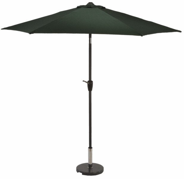 Sturdi Plus 2.5m Aluminium Round Crank And Tilt Parasol - Green
