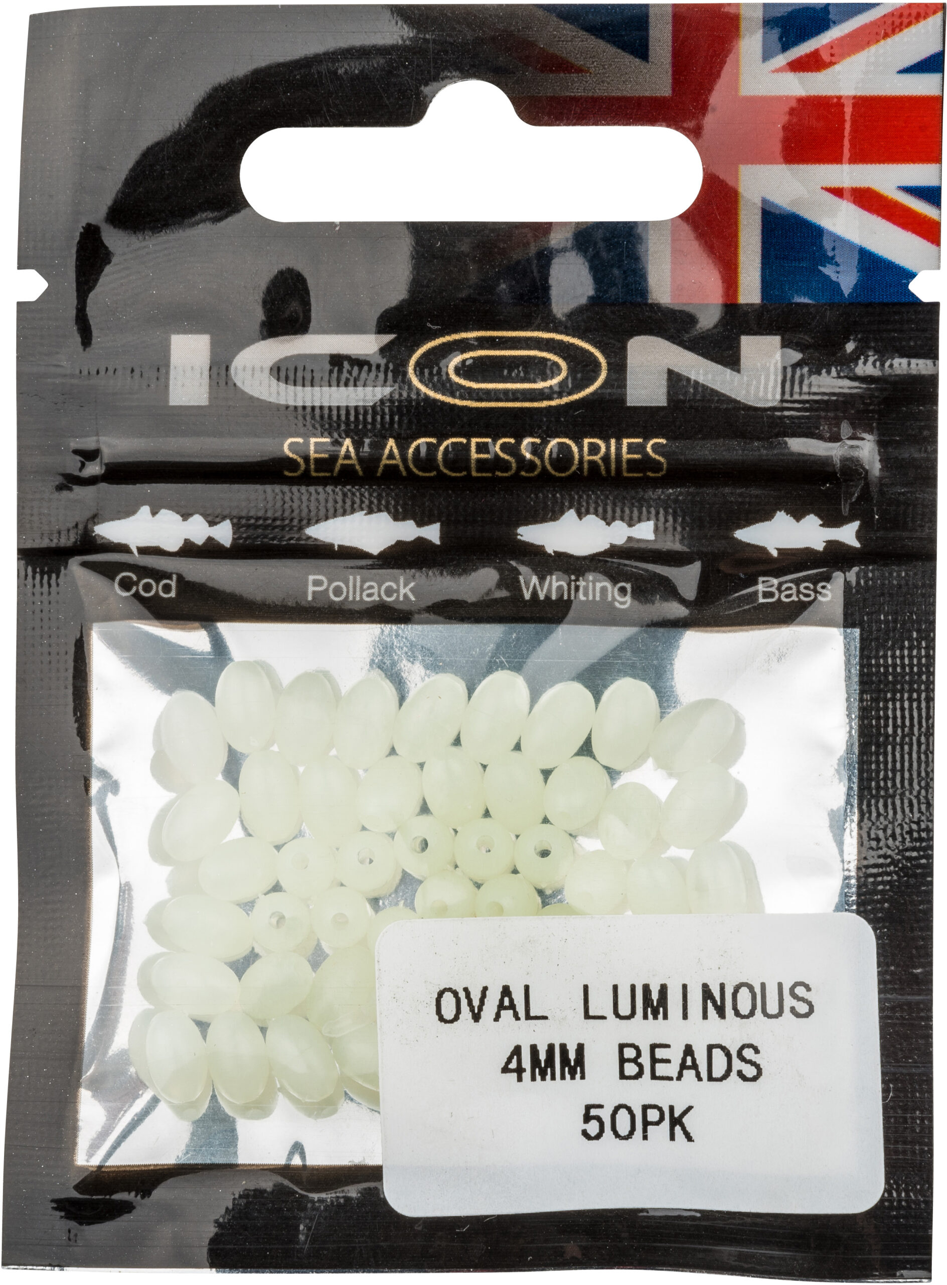 Icon Oval Luminous 4mm Bead