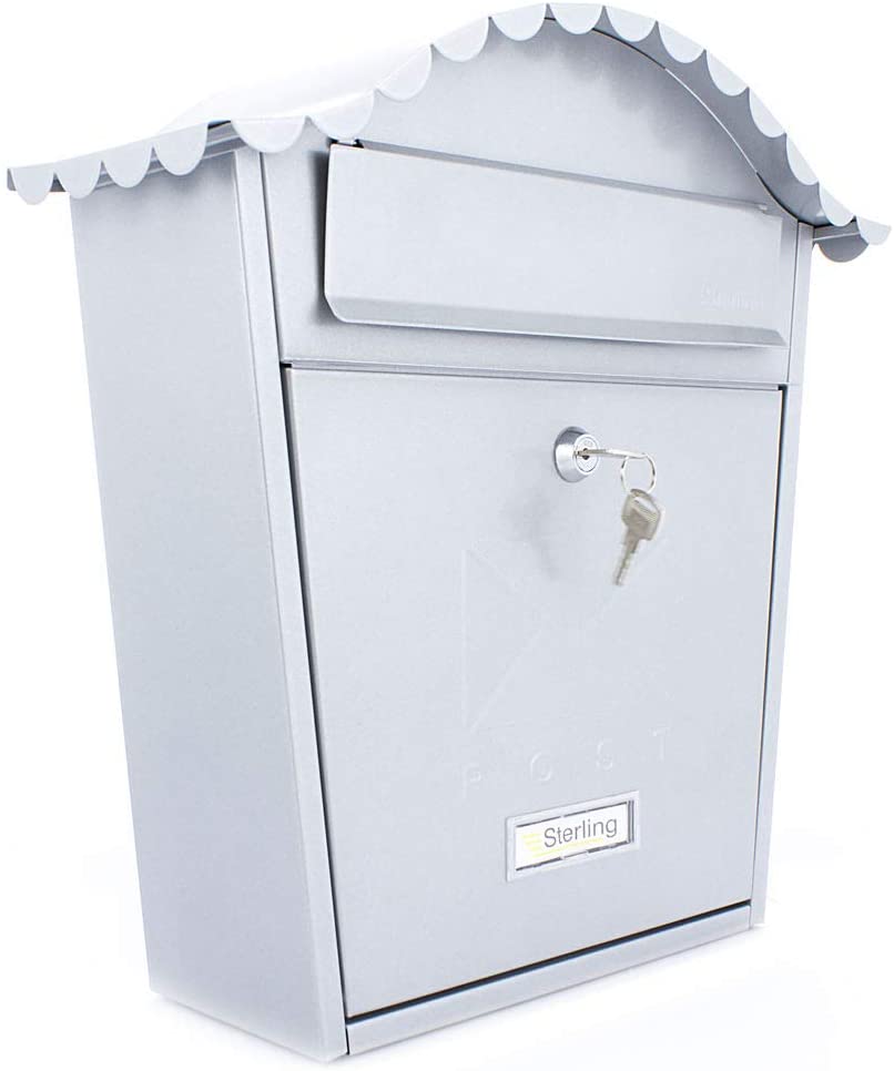 Burg Wachter Classic Postbox - Silver