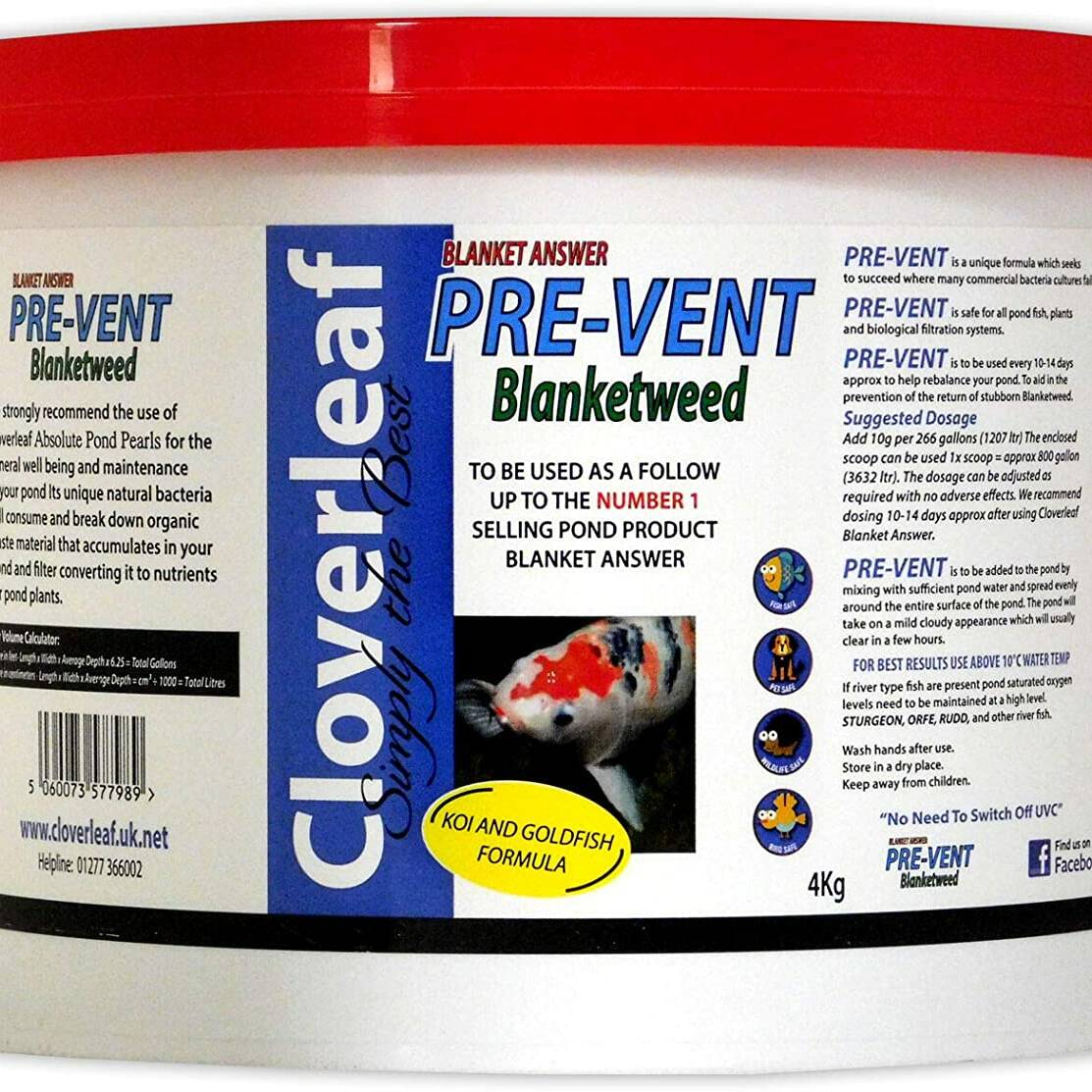 Cloverleaf  Pre-Vent Blanketweed 4kg