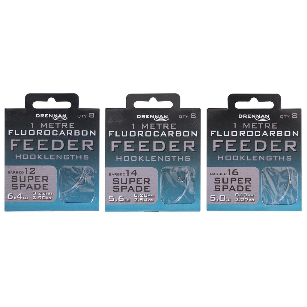 Drennan Fluoro Feeder Wide Gape 16 to 3.3lb