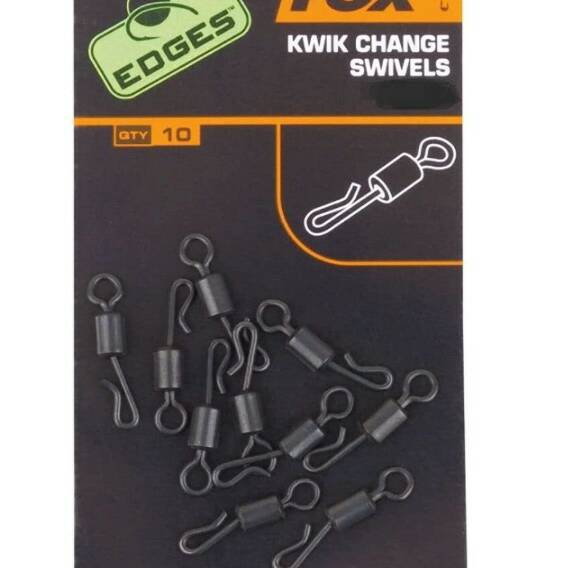 Fox Kwik Change Hook Swivels sz 10
