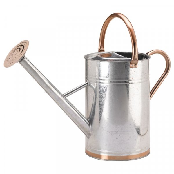 S/G GALVANISED STEEL WATERING CAN 9L