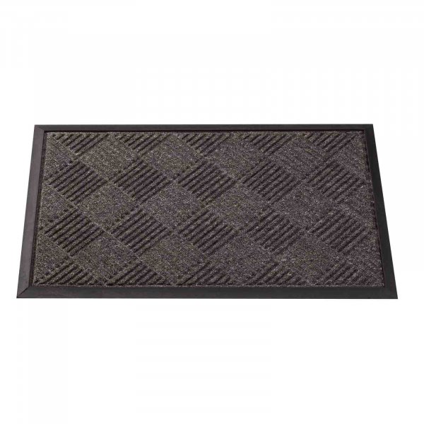 S/G DECOIR MAT 75X45CM -  ANTHRACITE CHEQUERED