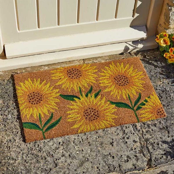 S/G SUNFLOWERS DECOIR MAT 45X75CM