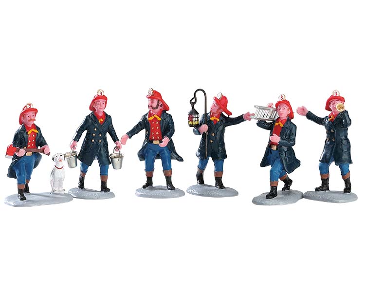 LEMAX FIREMAN,  SET OF 6