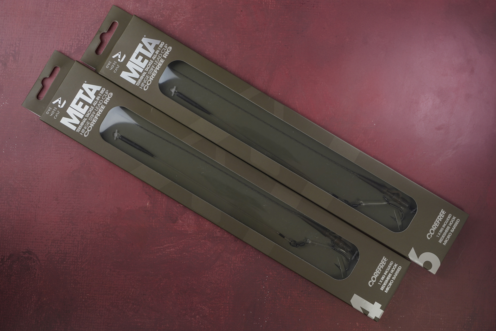 OMC Meta hinge stiff lead clip corefree rig Size 6