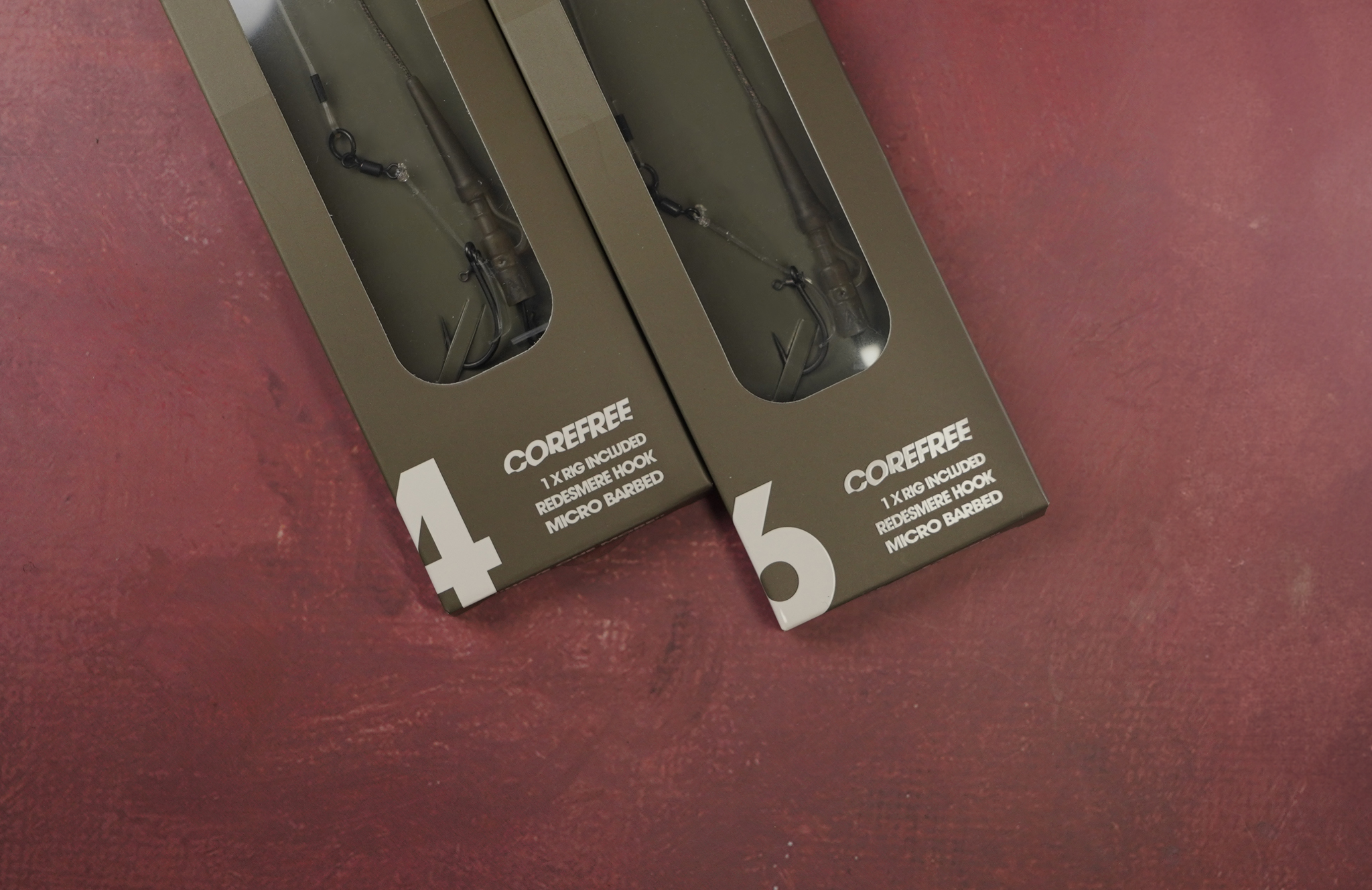 OMC Meta hinge stiff lead clip corefree rig size 4