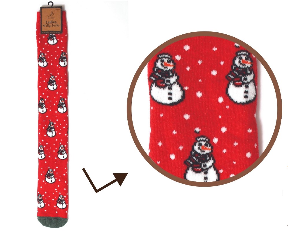 FUNKY WELLY SOCKS - LET IT SNOW