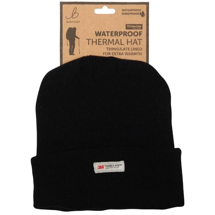 MENS WATERPROOF HAT - THINSULATE, WITH TURN UP