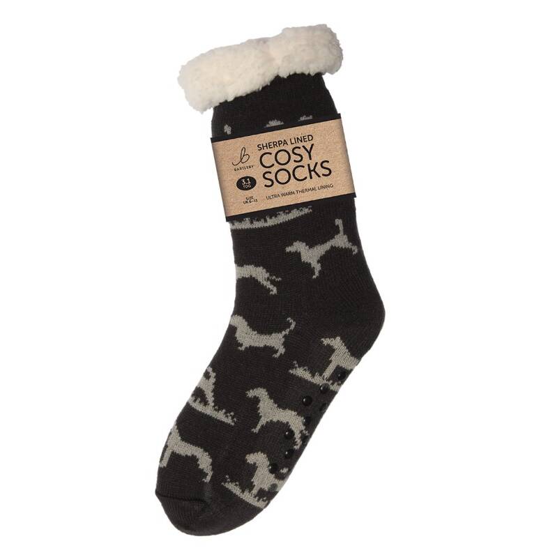 MENS SHERPA SOCKS - HUNTING DOGS