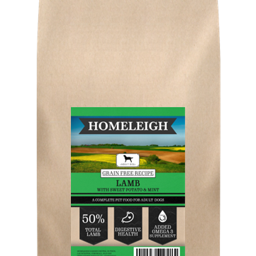 Homeleigh Grain Free Dog Lamb, Sweet Potato & Mint