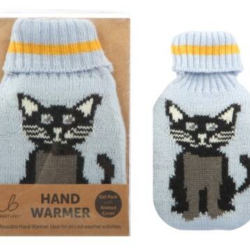 HAND WARMER - KNITTED COVER - CAT