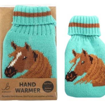 HAND WARMER - KNITTED COVER - HORSE