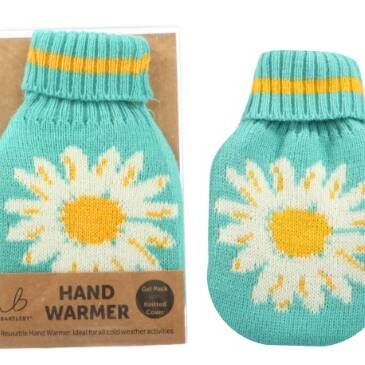 HAND WARMER - KNITTED COVER - DAISY