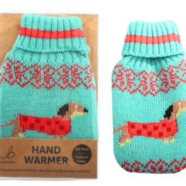 HAND WARMER - KNITTED COVER - SAUSAGE DOG